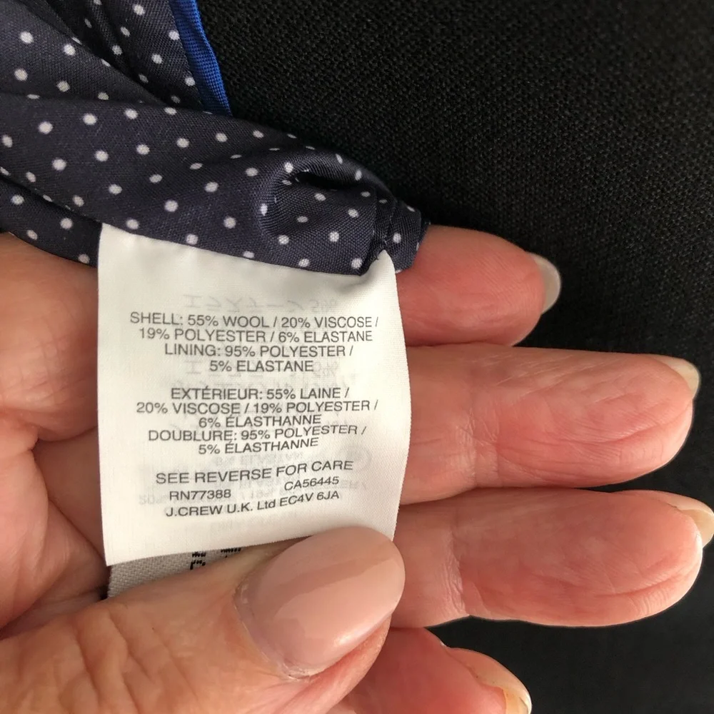 J. Crew Black Shawl Collar Single-Button Blazer